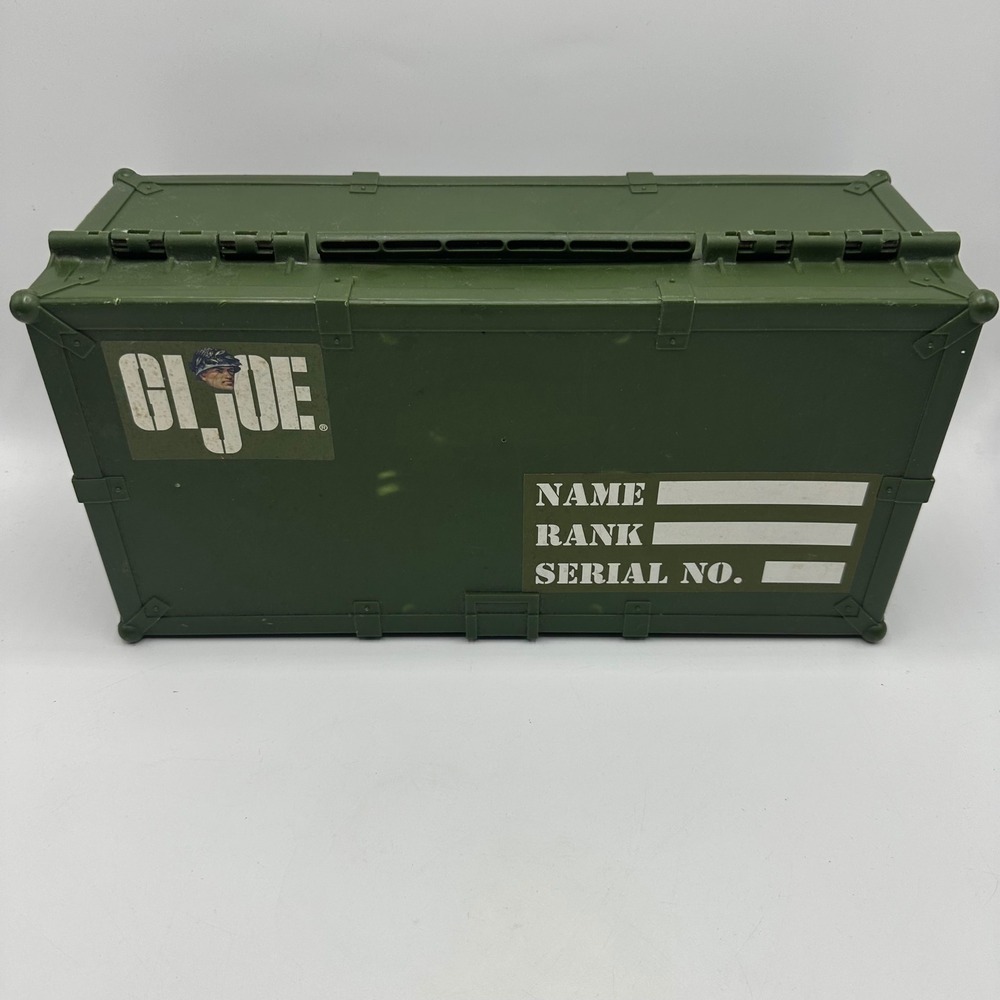 Vintage 1993 GI Joe Footlocker Storage Case Kid Dimension Olive Drab Plastic
